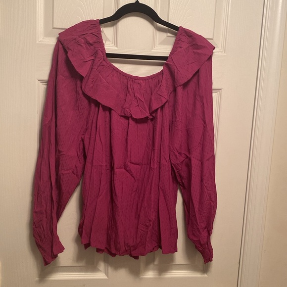 Brand New Knox Rose Purple Long Sleeve Top…size L - Picture 2 of 6